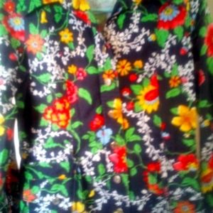 Addenda 1960's button up blouse blazer top. Size M Rare HTF.